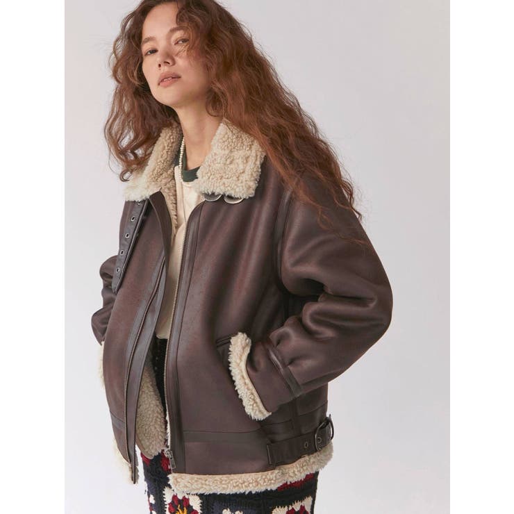 フェイクムートンボアブルゾン[品番：MKSW0039475]｜Ungrid（アン