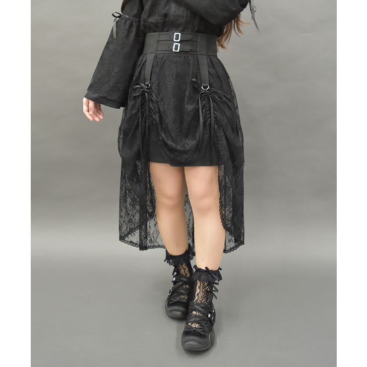 コルセットレイヤードスカート[品番：IGAW0005527]｜axes femme