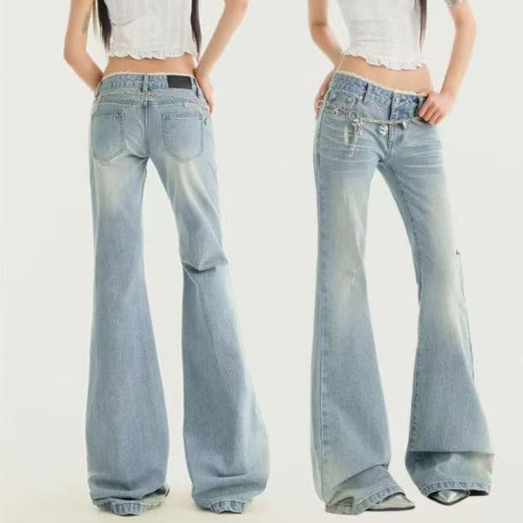 デニムパンツ フレア ブーツカット[品番：LPSW0010208]｜LETee
