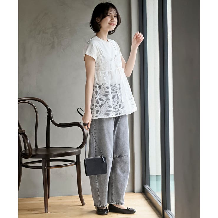 フロントリボンレースキャミソール[品番：RPSW0003569]｜rps（アール