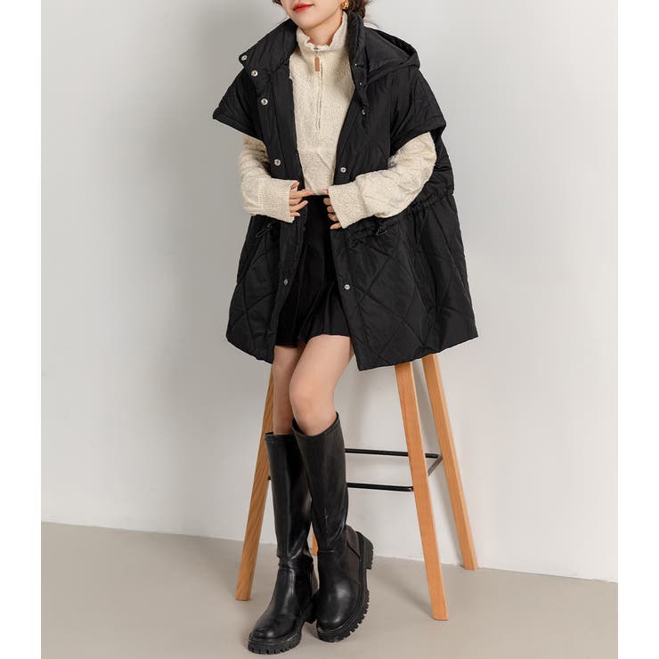 キルティング ジャケット 2way[品番：TY000008648]｜teddyshop