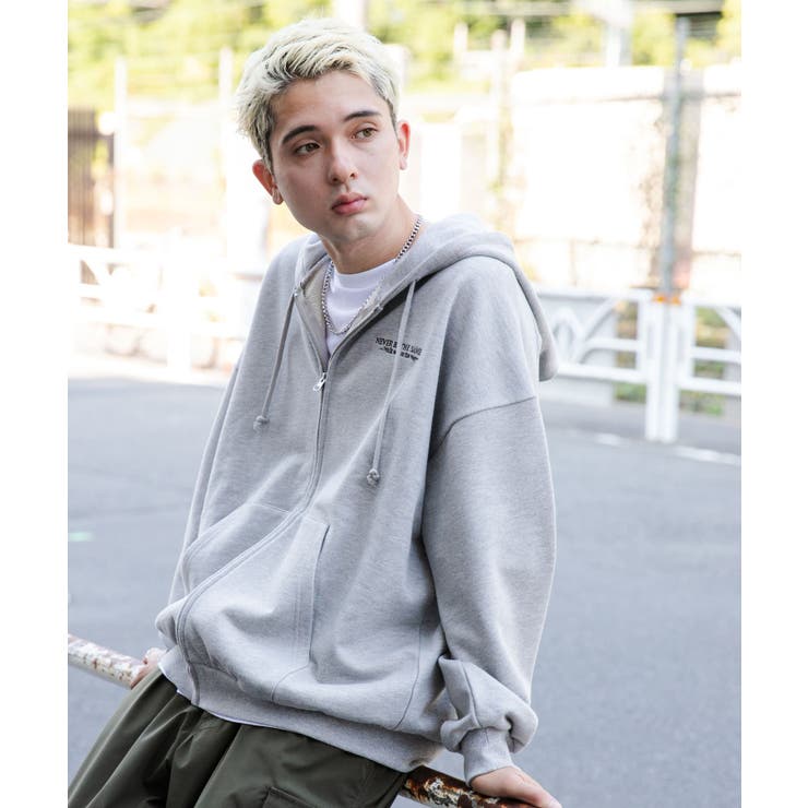 ヘビーウエイトワンポイントZIPパーカー レディース 秋[品番