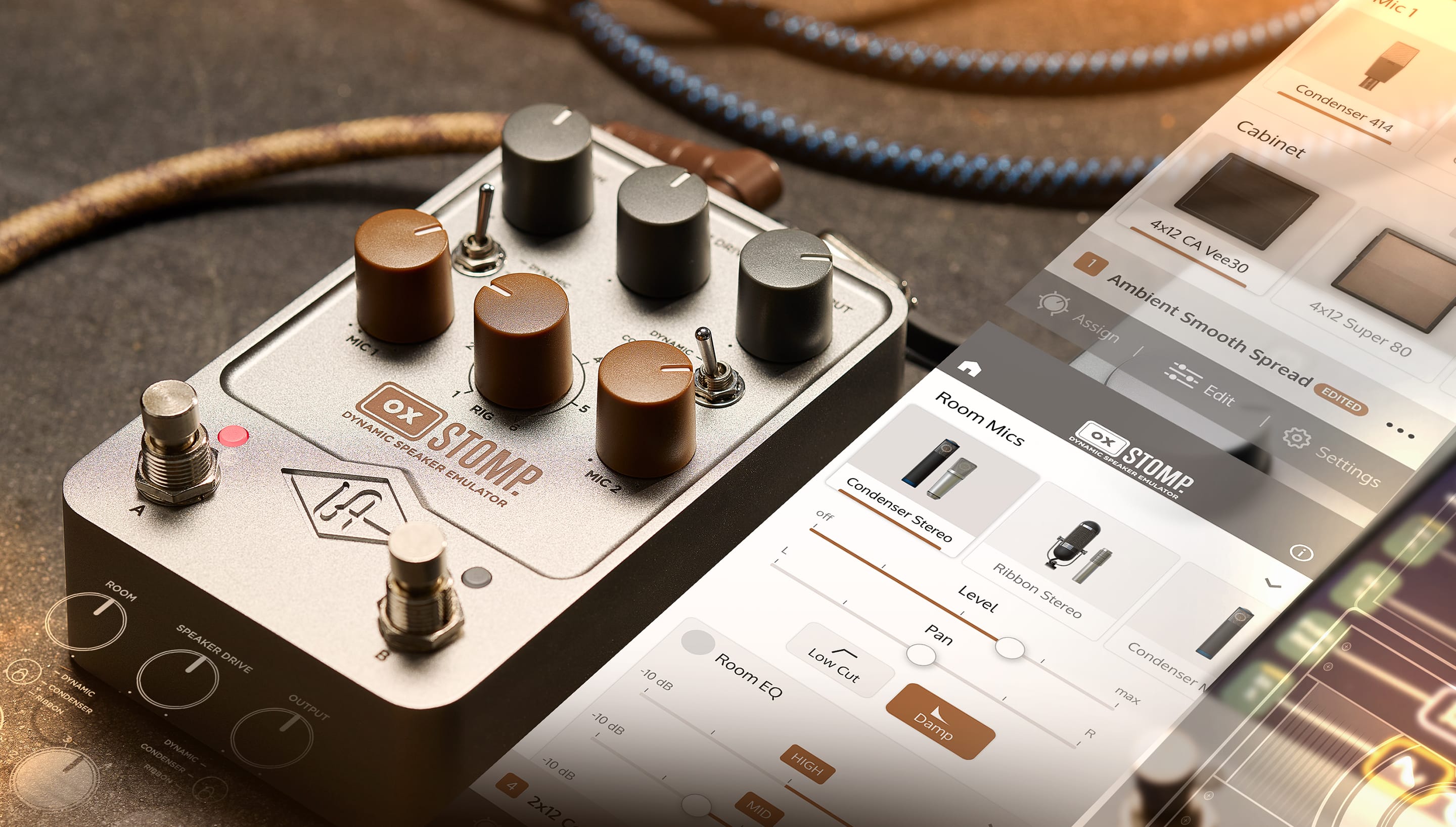 Universal Audio Announces New UAFX OX Stomp Dynamic Speaker Emulator