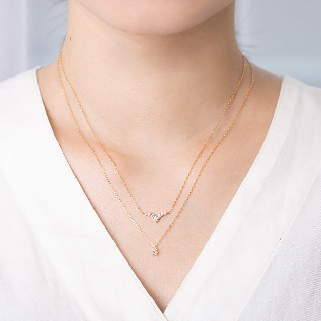 K18/Pt「0.08ctルペブラ」ネックレス｜【オレフィーチェ】Orefice