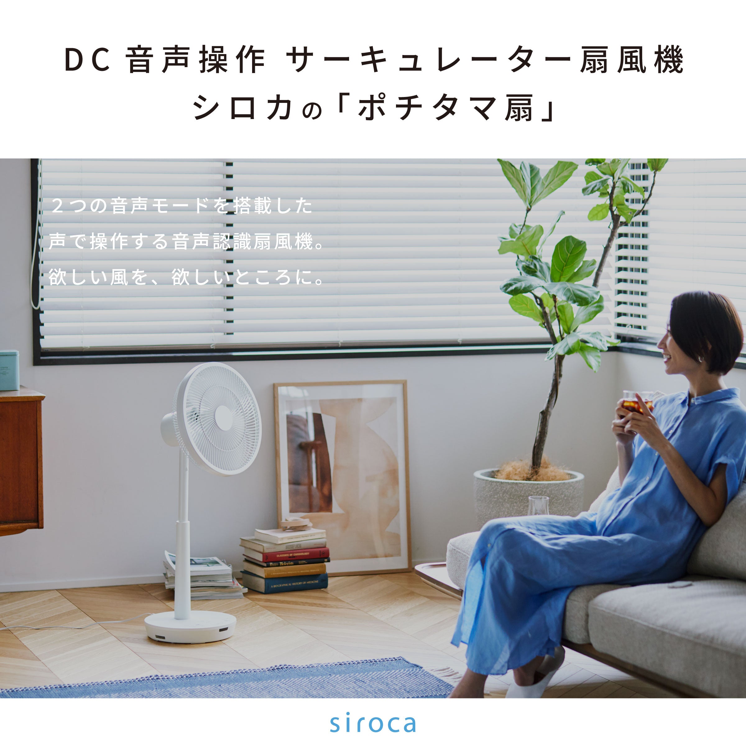 DC音声操作サーキュレーター扇風機 SF-V191 | シロカオンラインストア