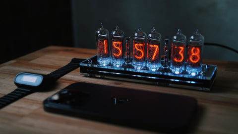 受注生産：TIME MACHINE NIXIE IN-14 ニキシー管時計 – 830時計店