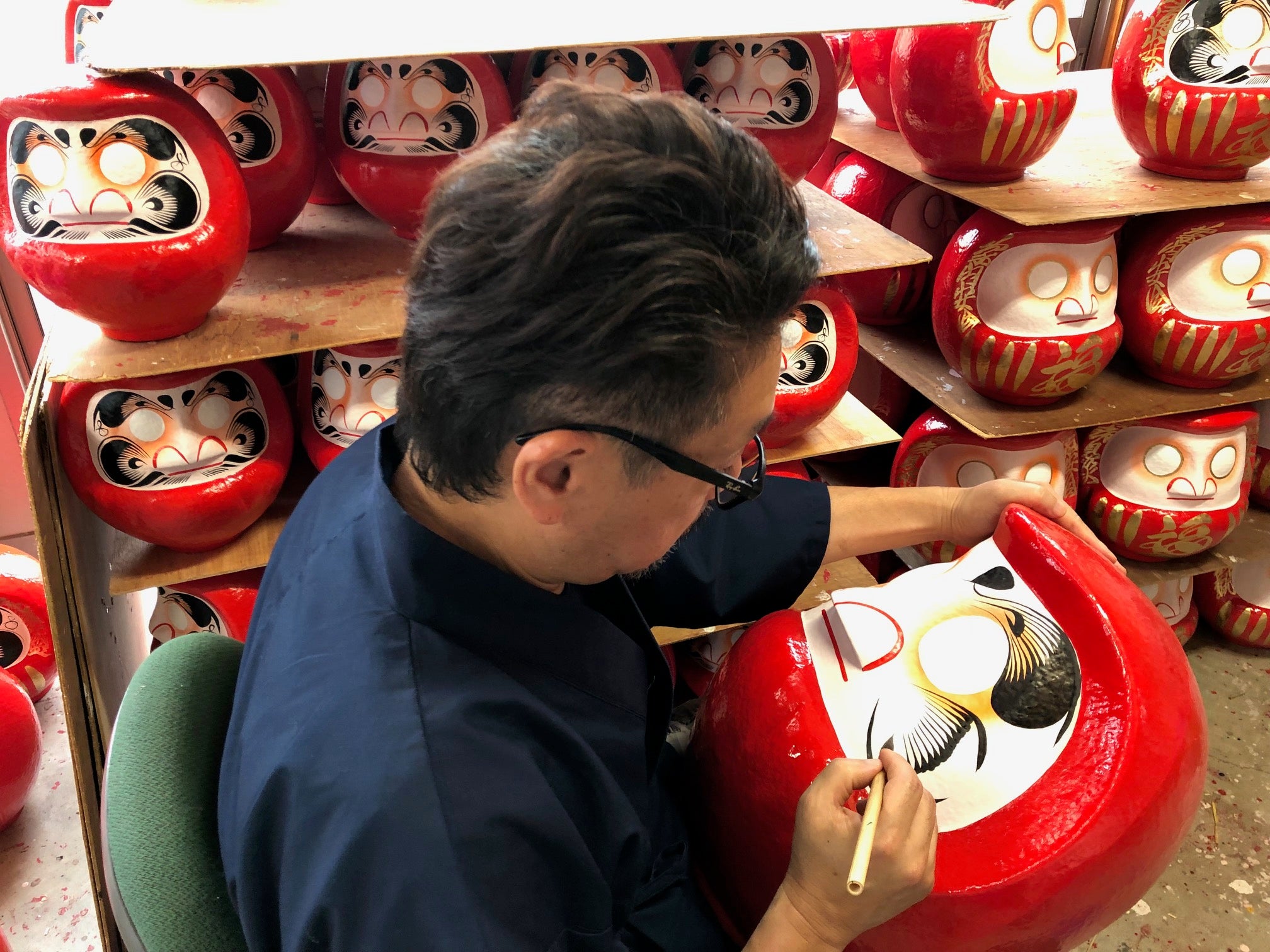 万博】再入荷3回以上！「ミャクミャク」がデザインされた高崎だるま3
