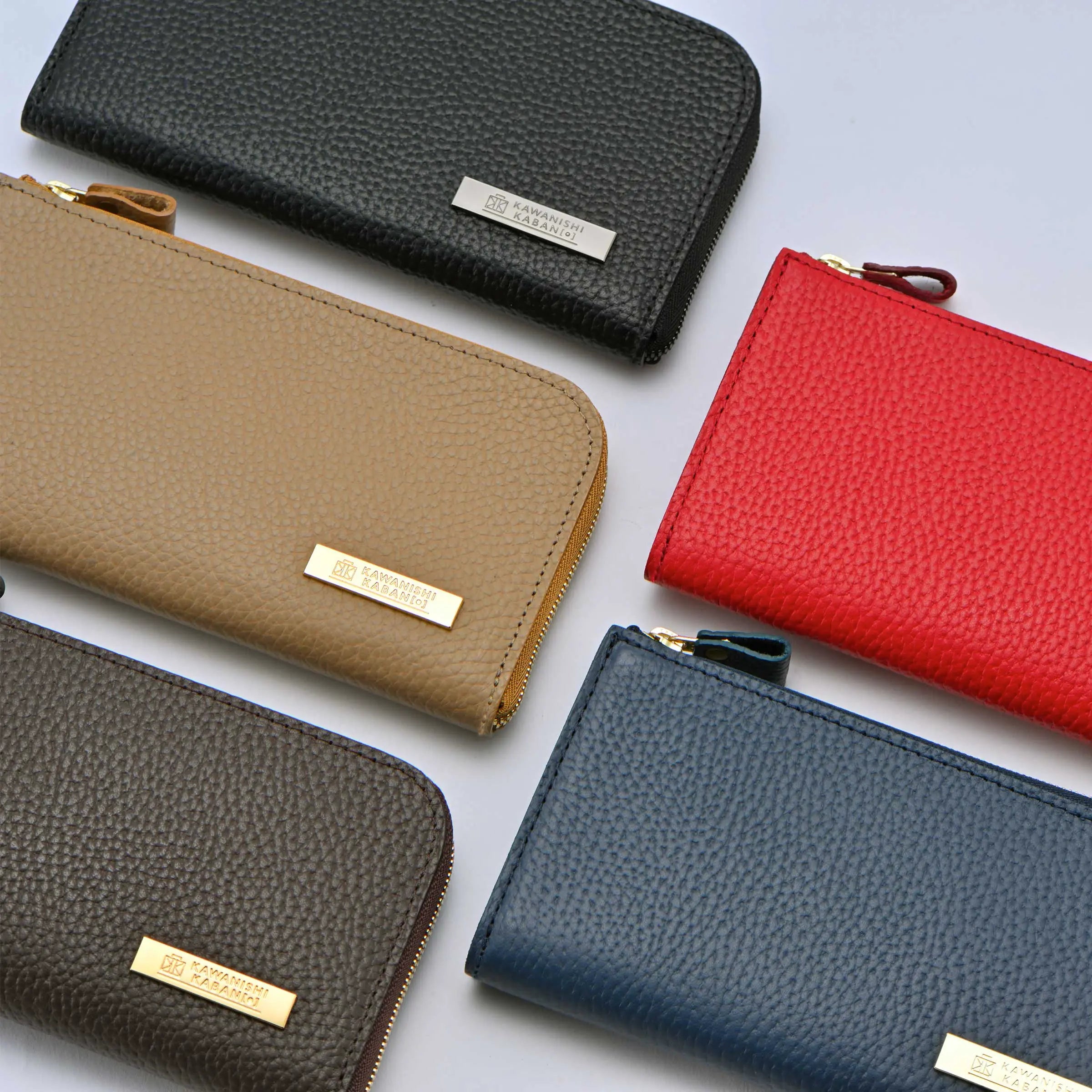 L型財布 長財布 メタルプレート付き！ スリムでコンパクト【ricchyL