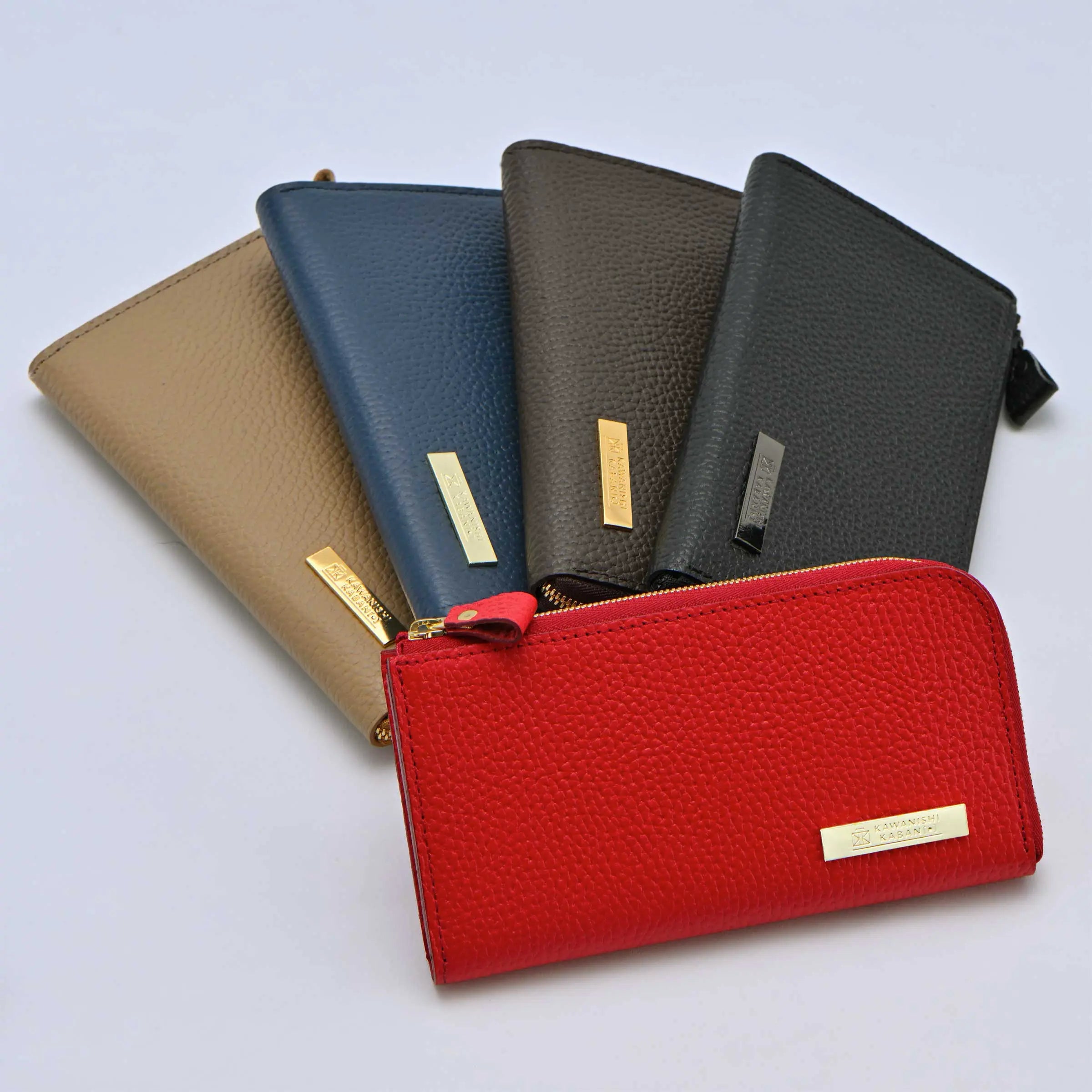 L型財布 長財布 メタルプレート付き！ スリムでコンパクト【ricchyL