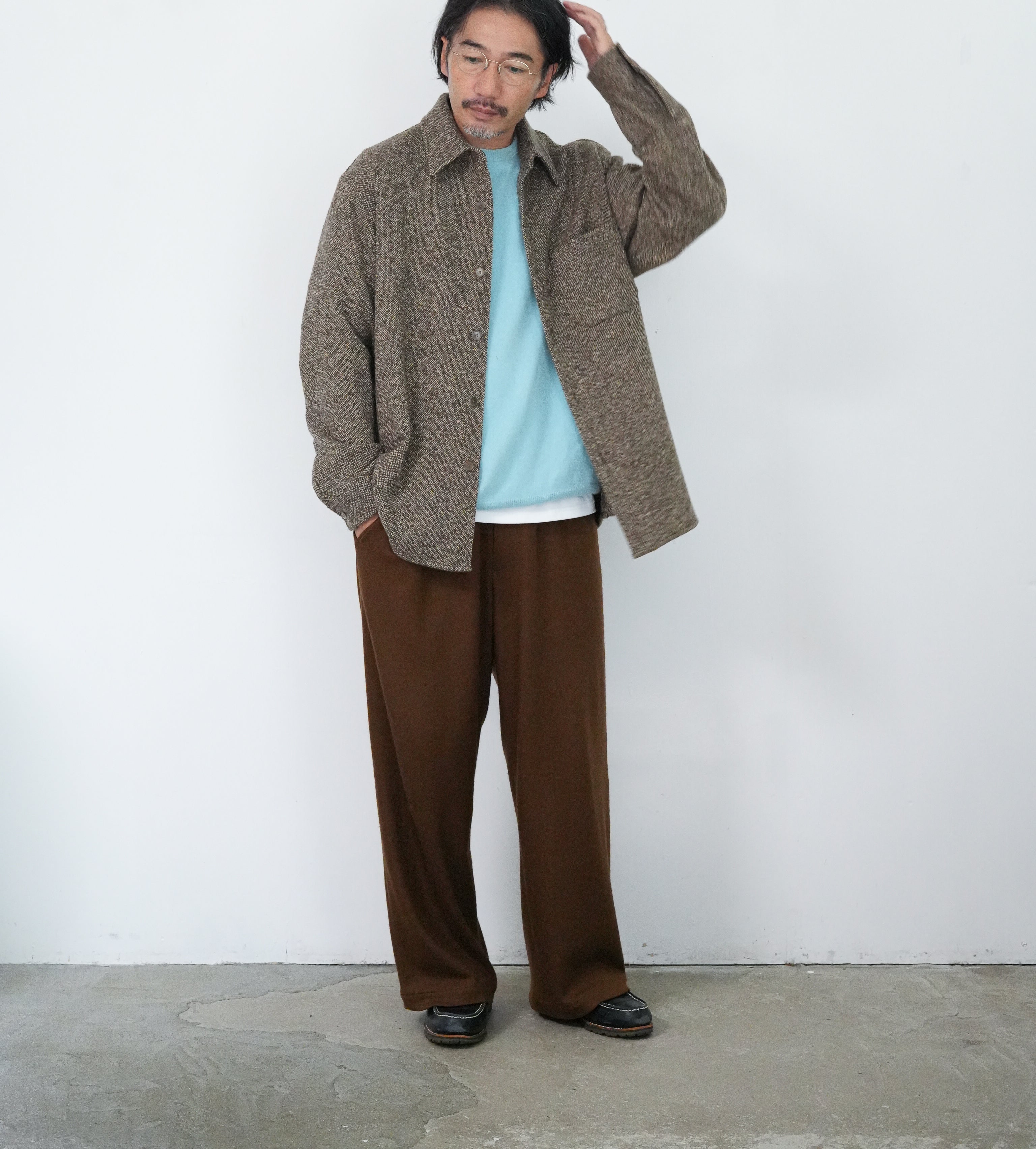 AURALEE HOMESPUN TWEED SHIRT BLOUSON – Chum!