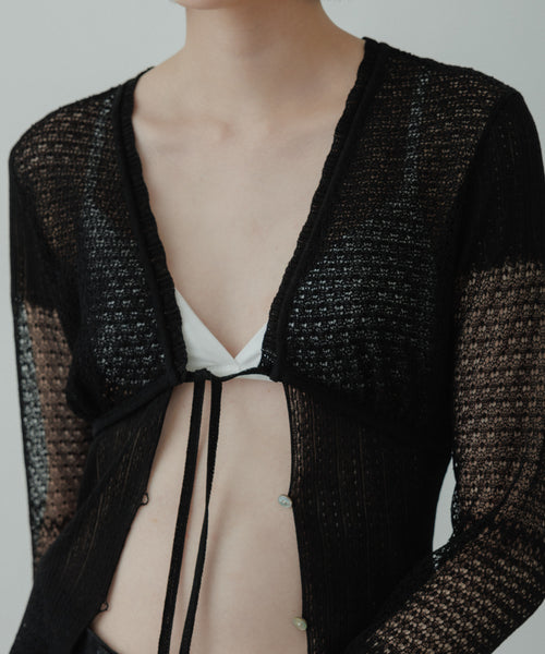 BIOTOP(ビオトープ) / 【FETICO for yo BIOTOP】LACE KNIT CARDIGAN EX