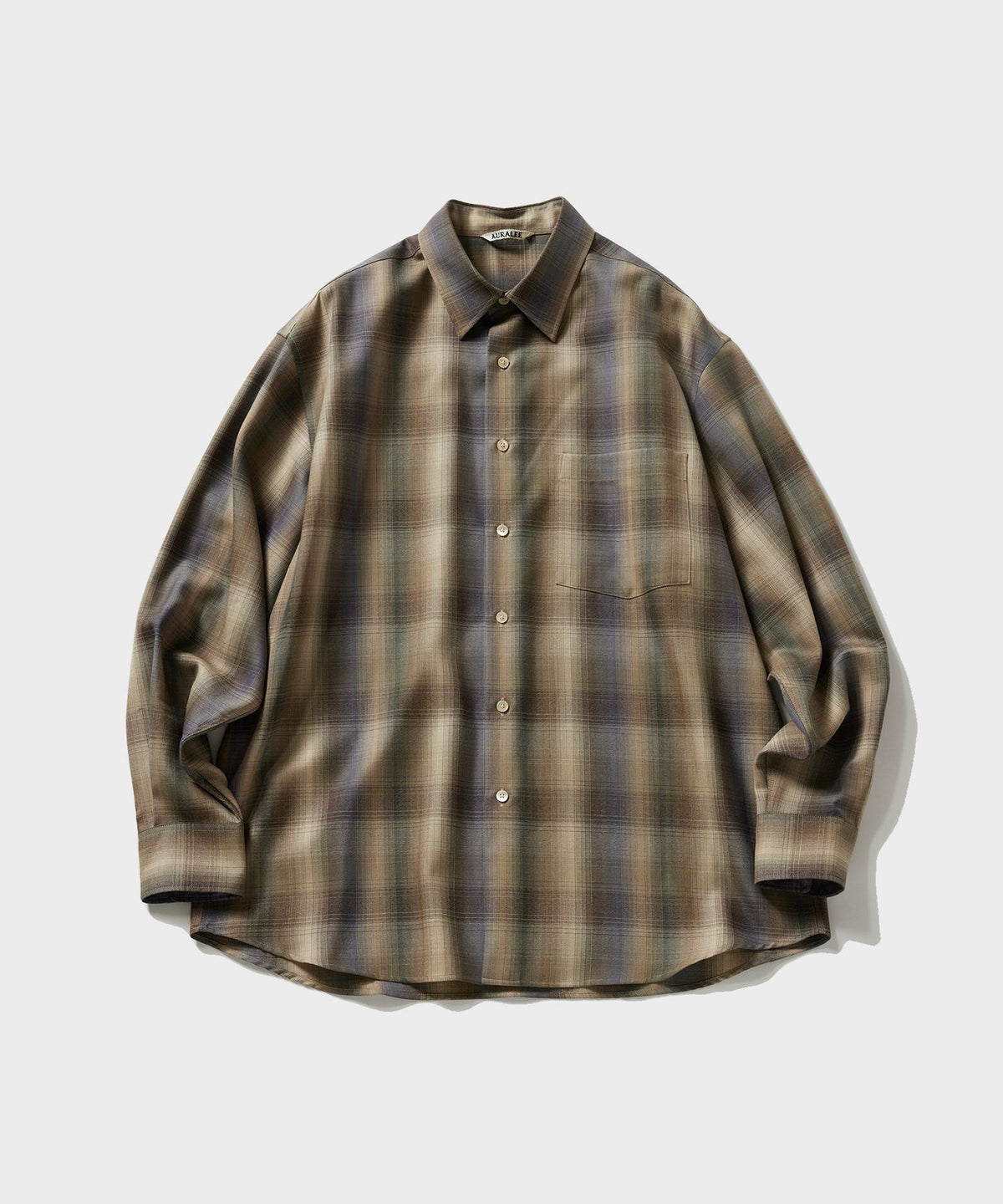 BIOTOP(ビオトープ) / 【AURALEE】 SUPER LIGHT WOOL CHECK SHIRT