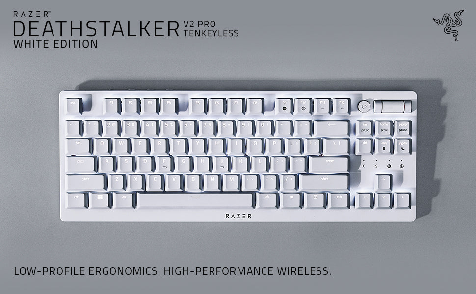 Razer DeathStalker V2 Pro Tenkeyless JP White Edition Linear