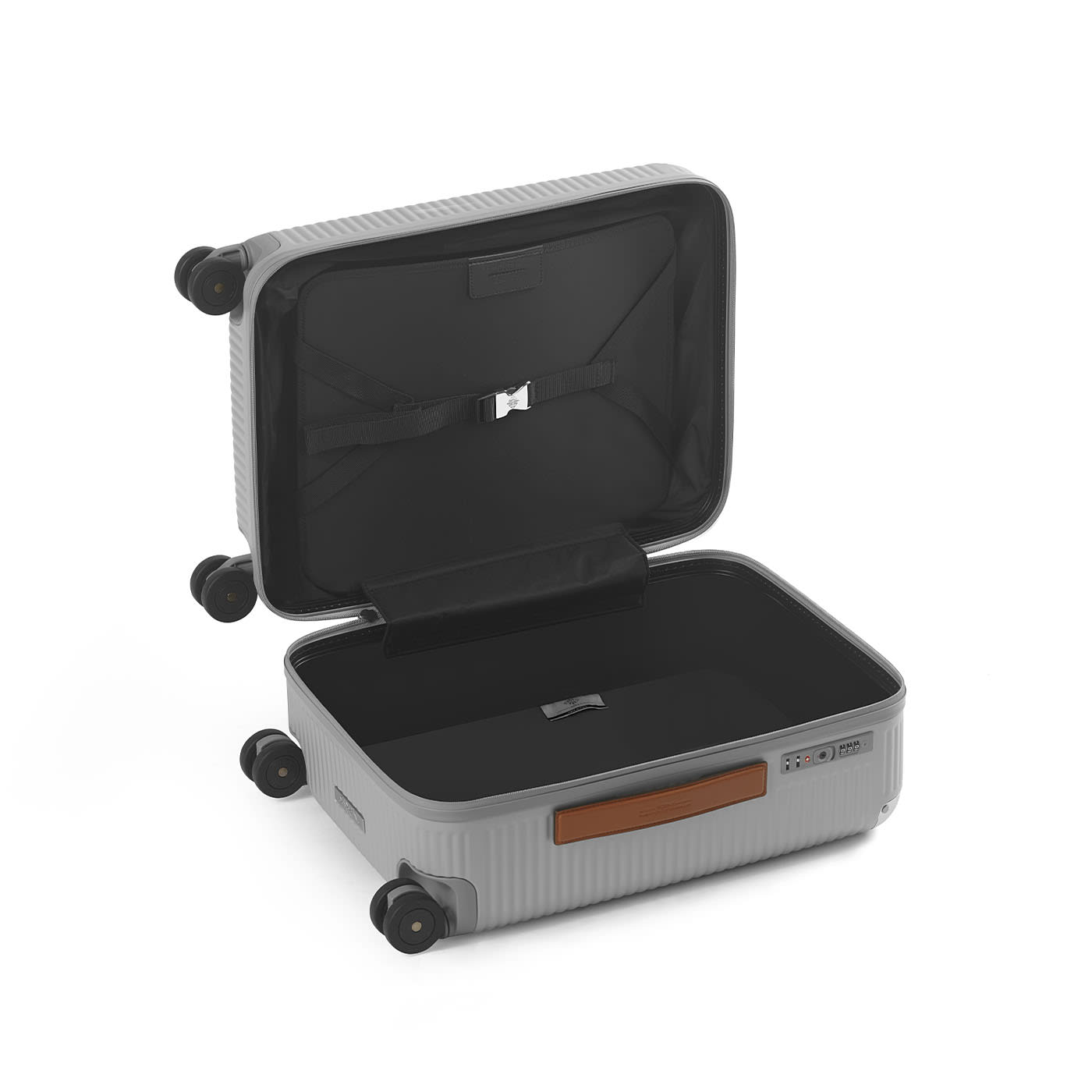 Bank Zip Deluxe Gray Spinner 55 Medium Luggage FPM Fabbrica