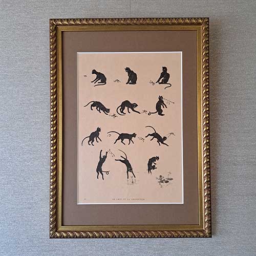 カッサンドル《青い鳥（L'Oiseau Bleu）》時刻表付きフライヤー 1929年