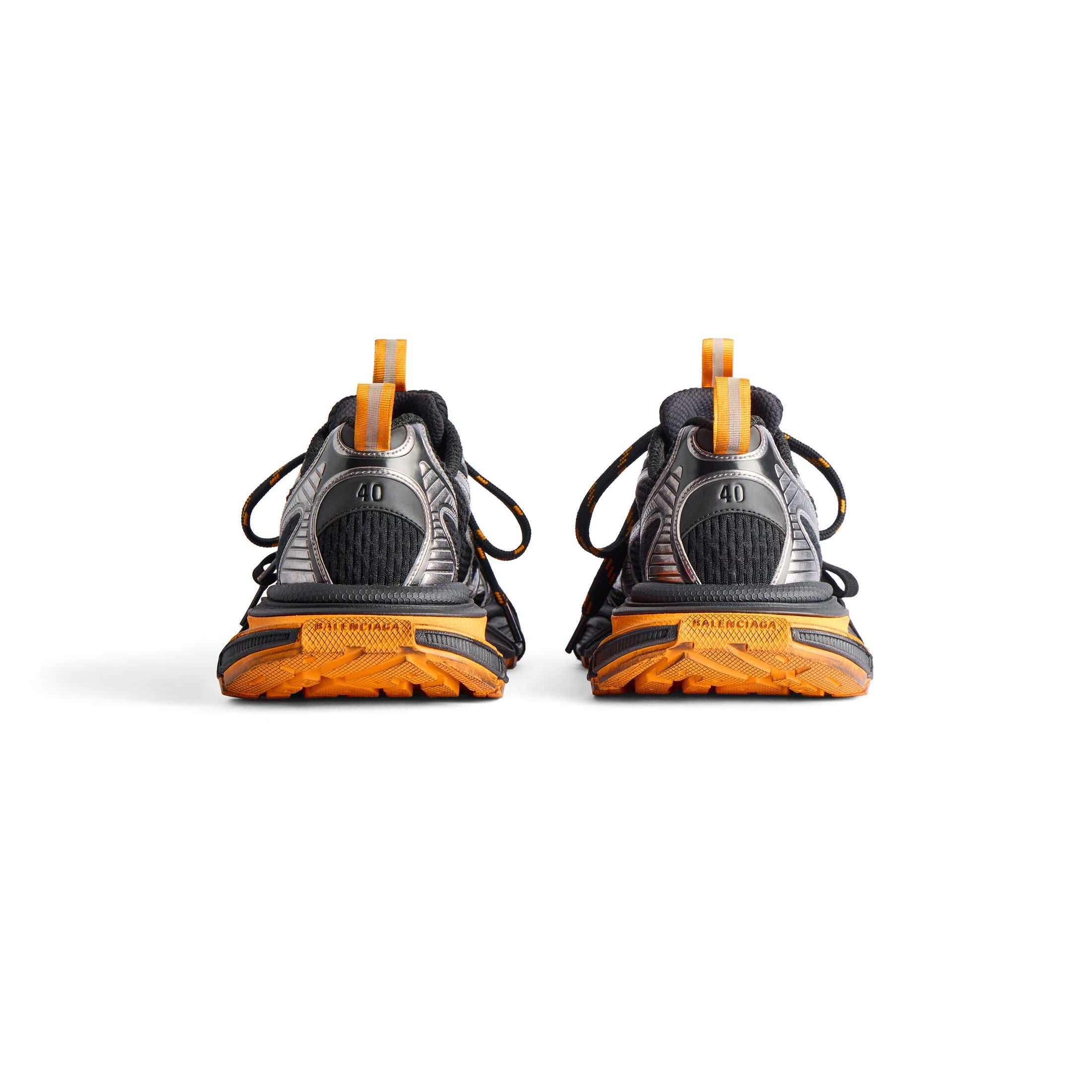 Balenciaga 3XL Sneakers 'Black Orange Grey Mesh and Polyurethane