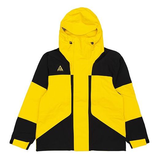 Men's Nike ACG Gore-tex Waterproof Zipper Hooded Jacket Yellow