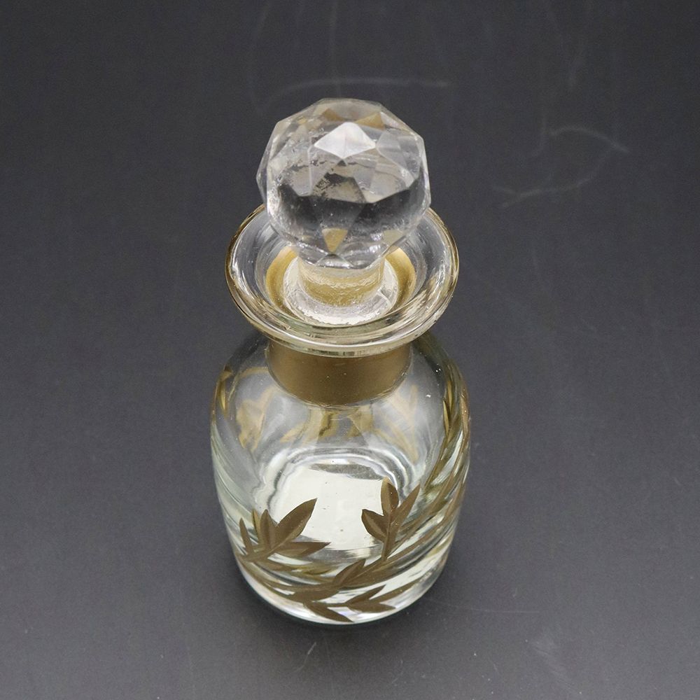 金色のリーフ模様がオシャレです♪ ガラス香水ビン TO1-M15-1053