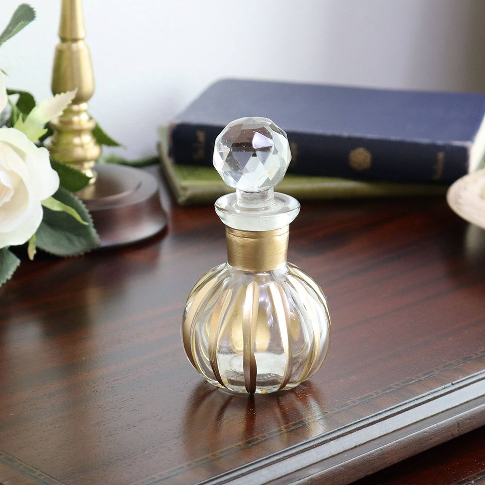 可愛らしい丸い形♪ ガラス香水ビン TO1-M15-1052 – アンティーク家具