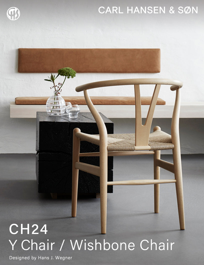 CH24 Yチェア オーク材/ソープ仕上/ナチュラルペーパーコード SH450mm