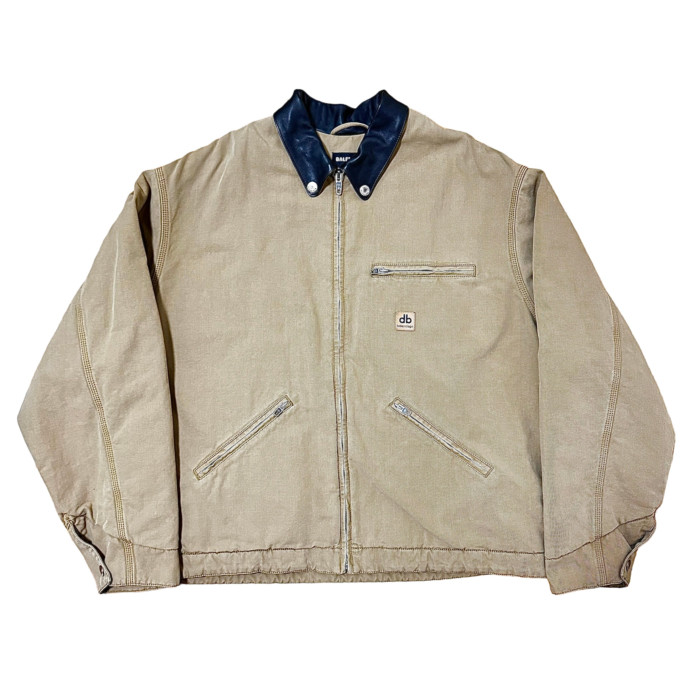 SEVENSTARCLOTHING - BALENCIAGA 21AW Carhartt Detroit Canvas Zip Up