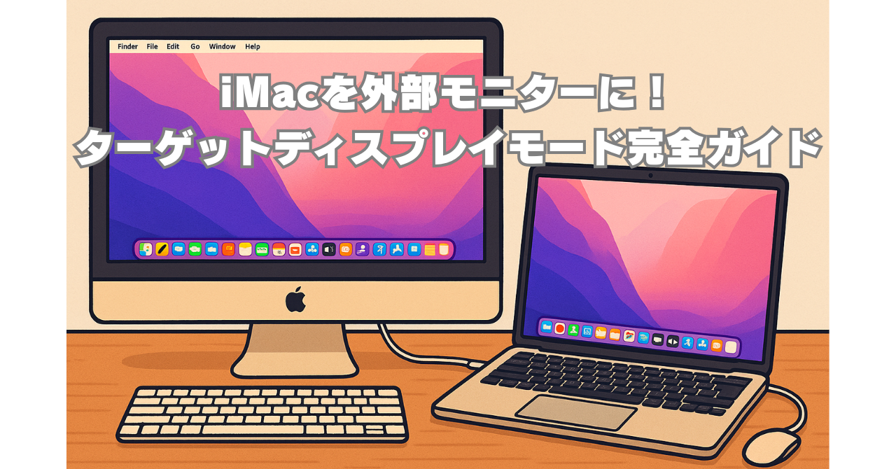 iMacを外部モニターに！ターゲットディスプレイモード完全ガイド【秋葉館】