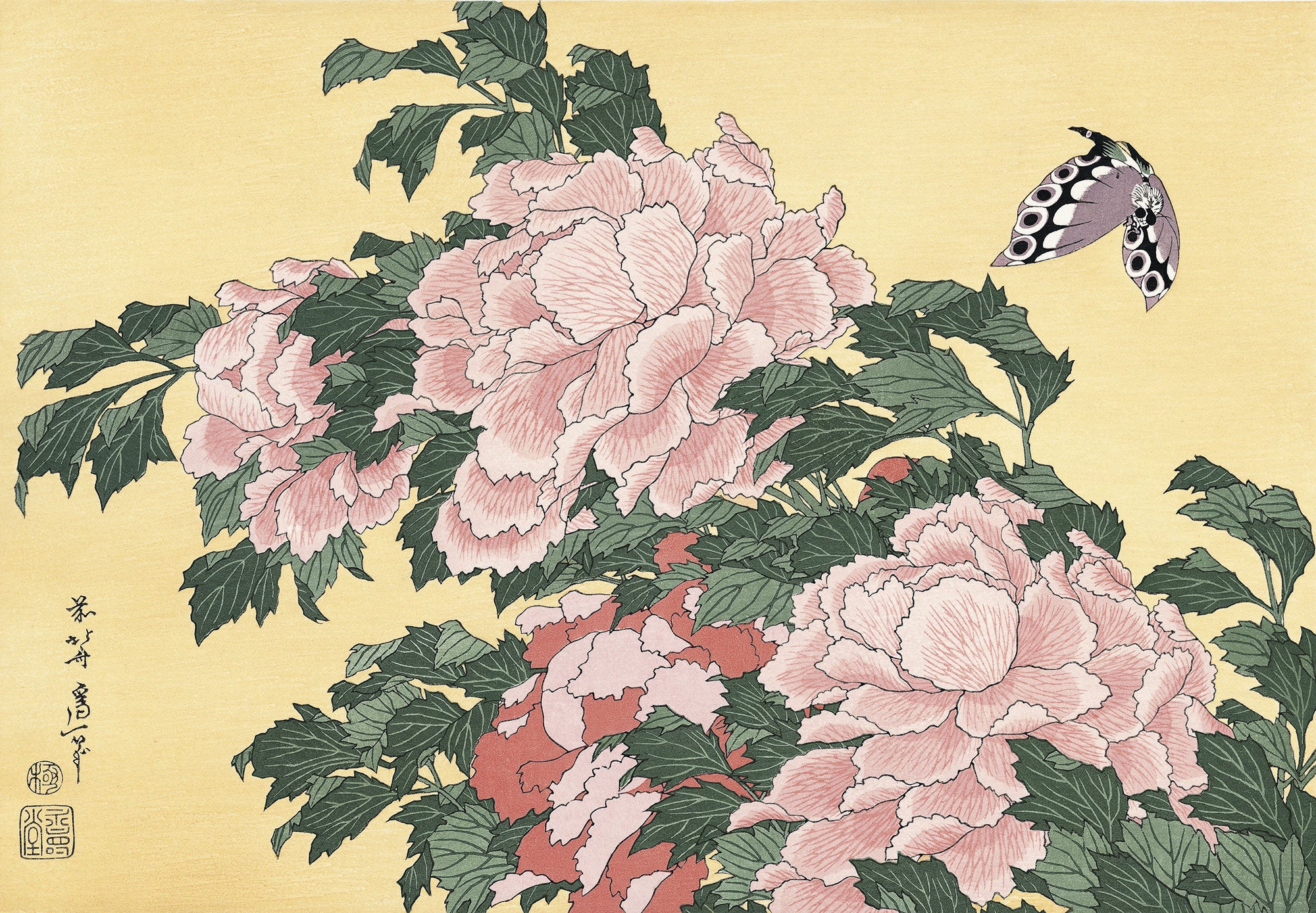葛飾北斎 北斎花鳥画集｜浮世絵・木版画のアダチ版画研究所