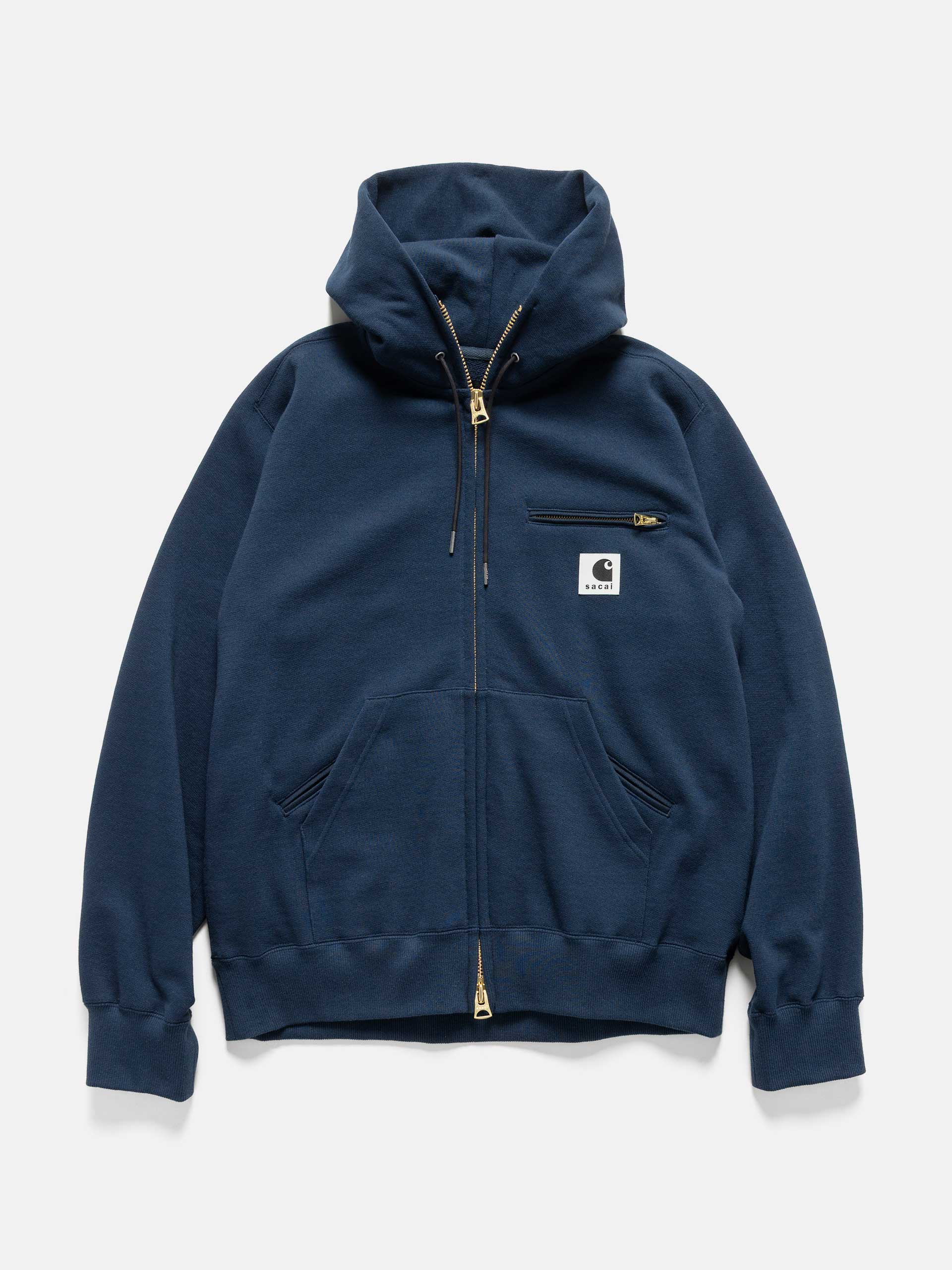 x Carhartt WIP Cotton Jersey Hoodie Black | HAVEN