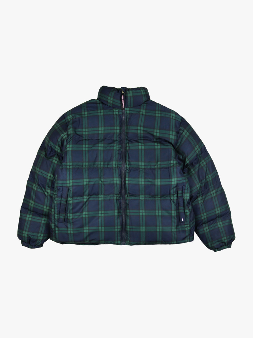 FLANNEL CHECK PUFFER - PINK PINEAPPLE | 60% - Asian Fashion Online