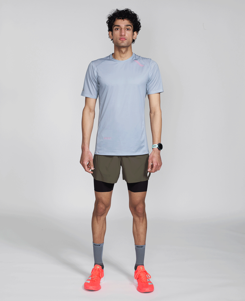 Men's Dual Run Shorts | Light Grey – SOAR Running