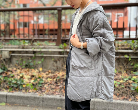 お気に入りのアイテムと合わせました！》MIDFIELD LINER - QUILT NYLON