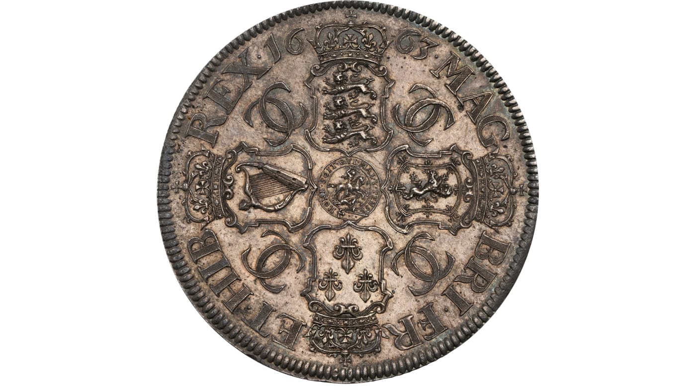 偉大な彫刻家トーマス・サイモンが作ったコイン「イギリス チャールズ2