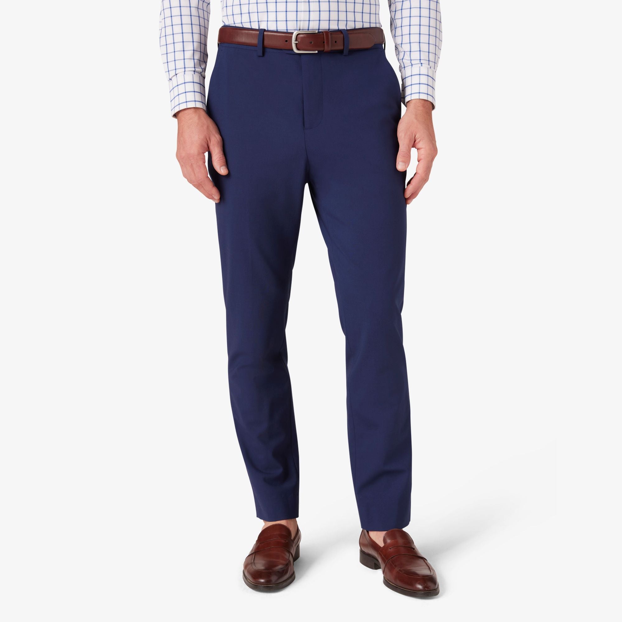 Navy Solid Fresco Suit Pant | Mizzen+Main