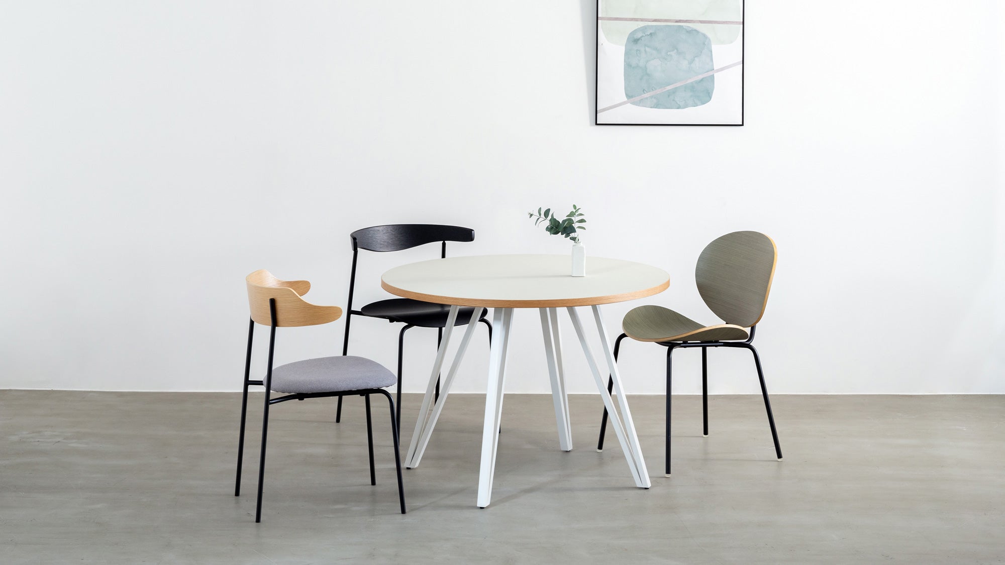 THE CAFE TABLE に、優しくも凛としたホワイト脚シリーズが登場