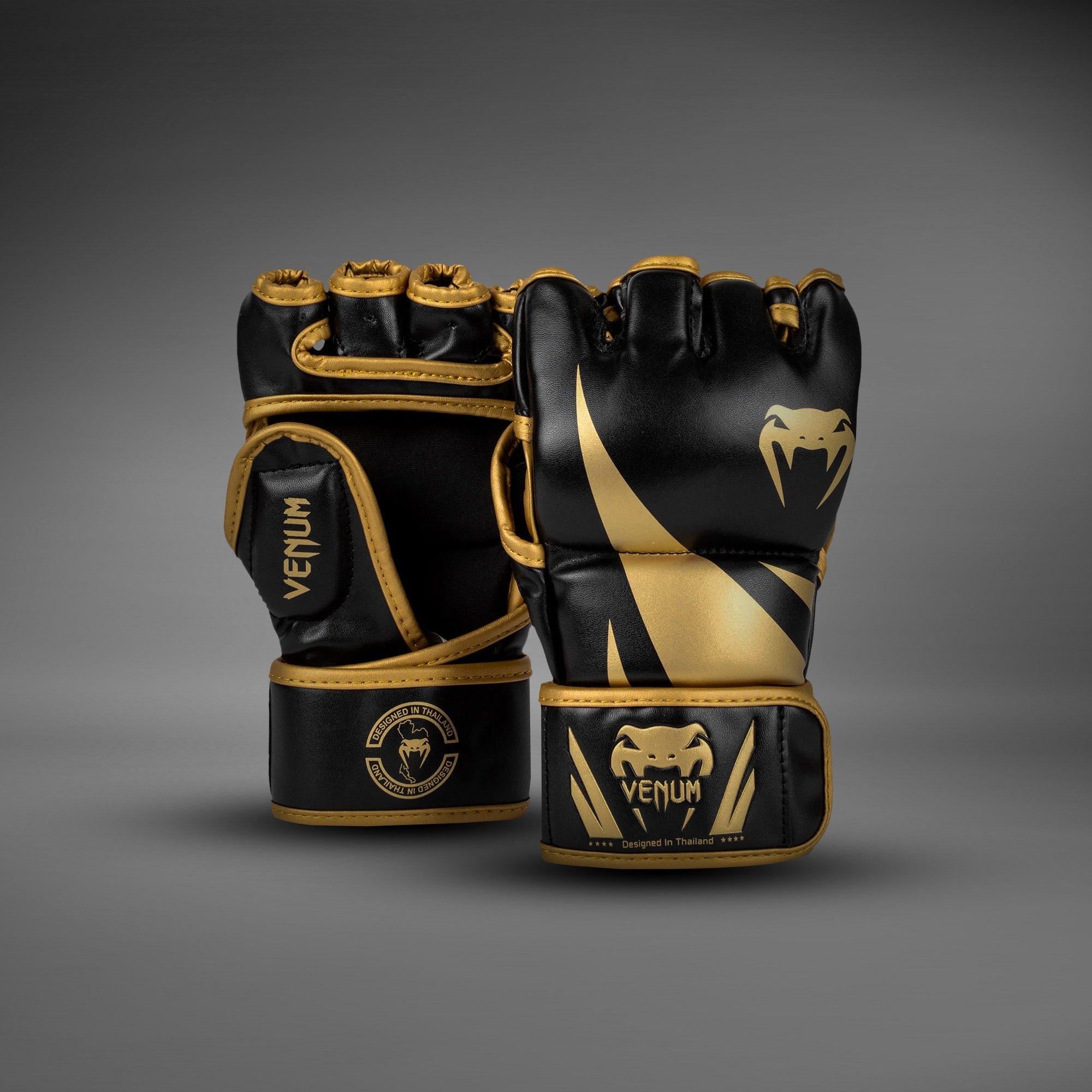 Venum Tiger MMA Gloves - Black/Neon Orange - Venum