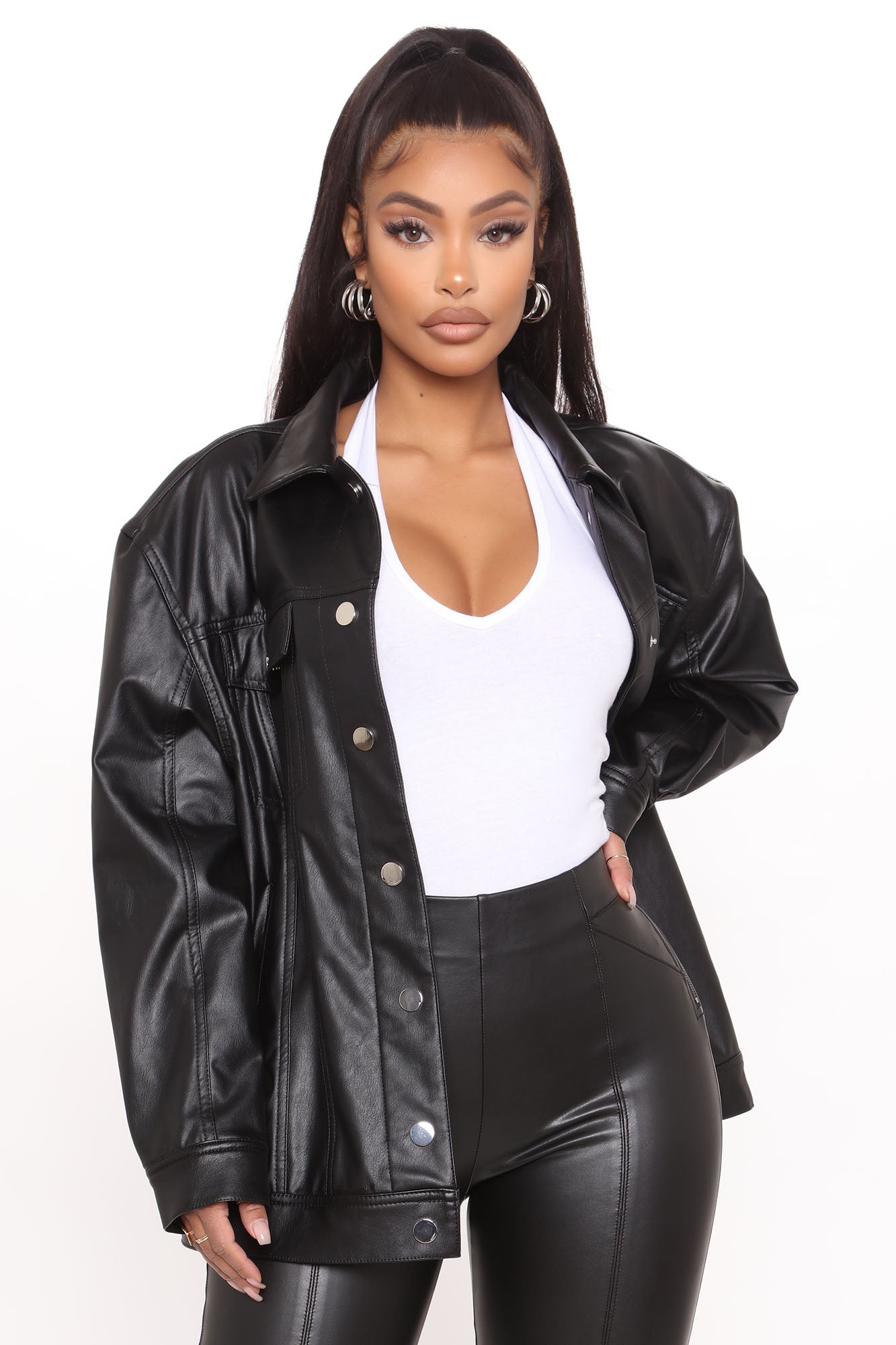 Switch Up Faux Leather Jacket - Black | Fashion Nova