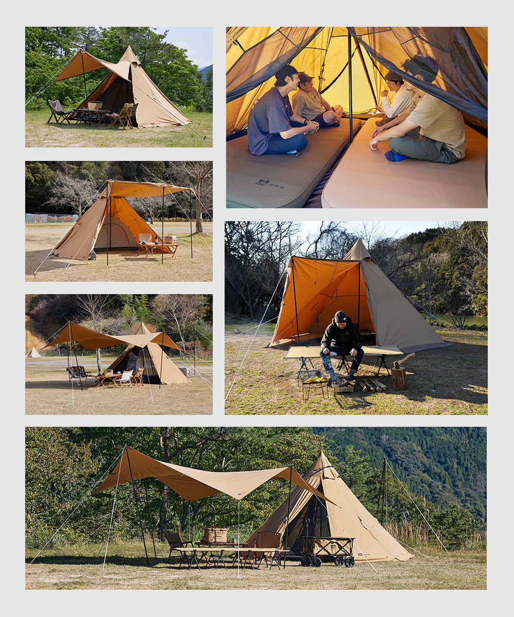 WAQ Alpha TC/FT ファミリーテント ワンポールテント 【送料無料・1年