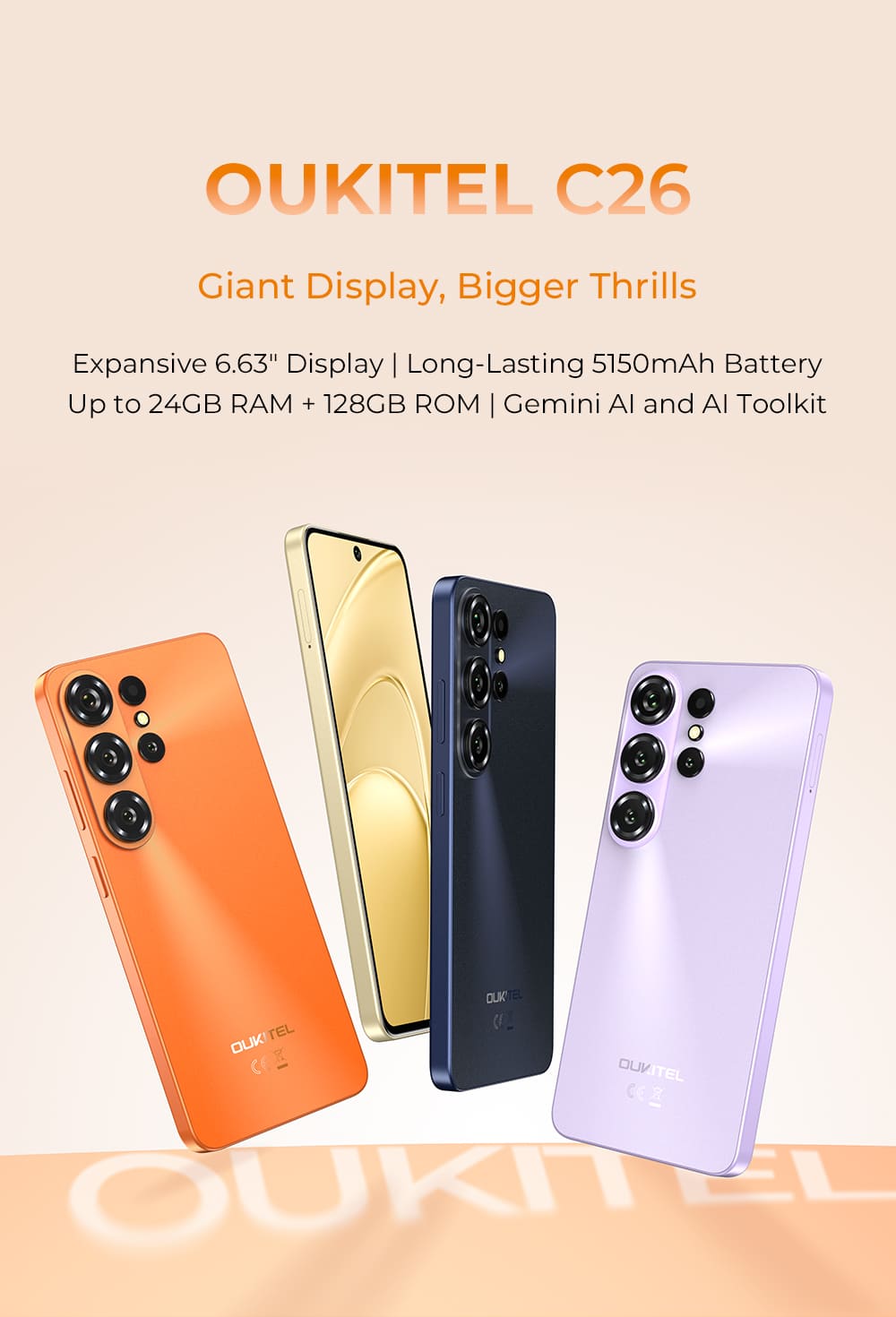 Oukitel C26 24GB RAM 128GB ROM – OUKITEL
