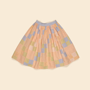 Cotton woven embroidered skirt vintage inspired child. – Apolina