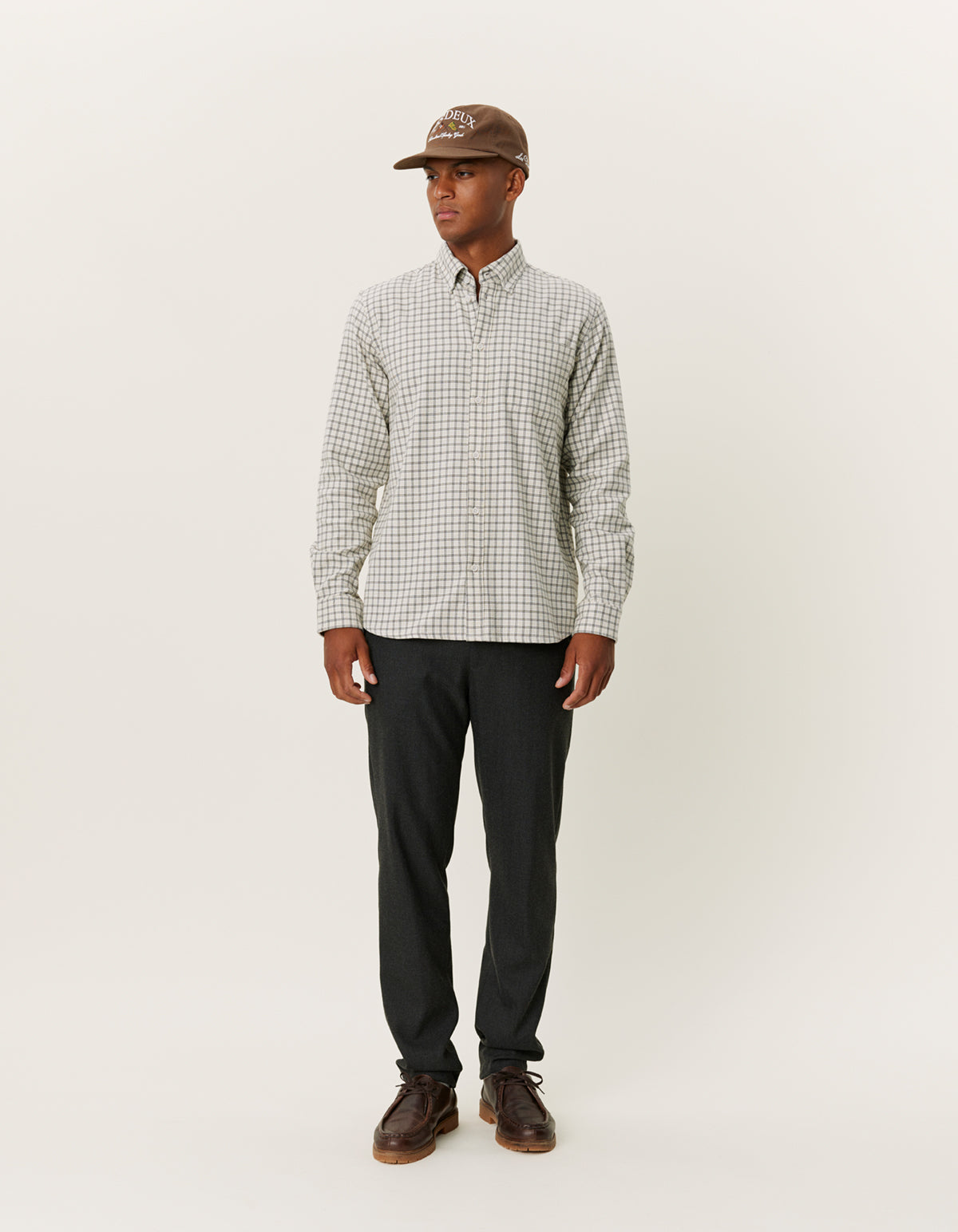 Buy Kash Check Shirt - Mens shirt in ivory - from danish fashion