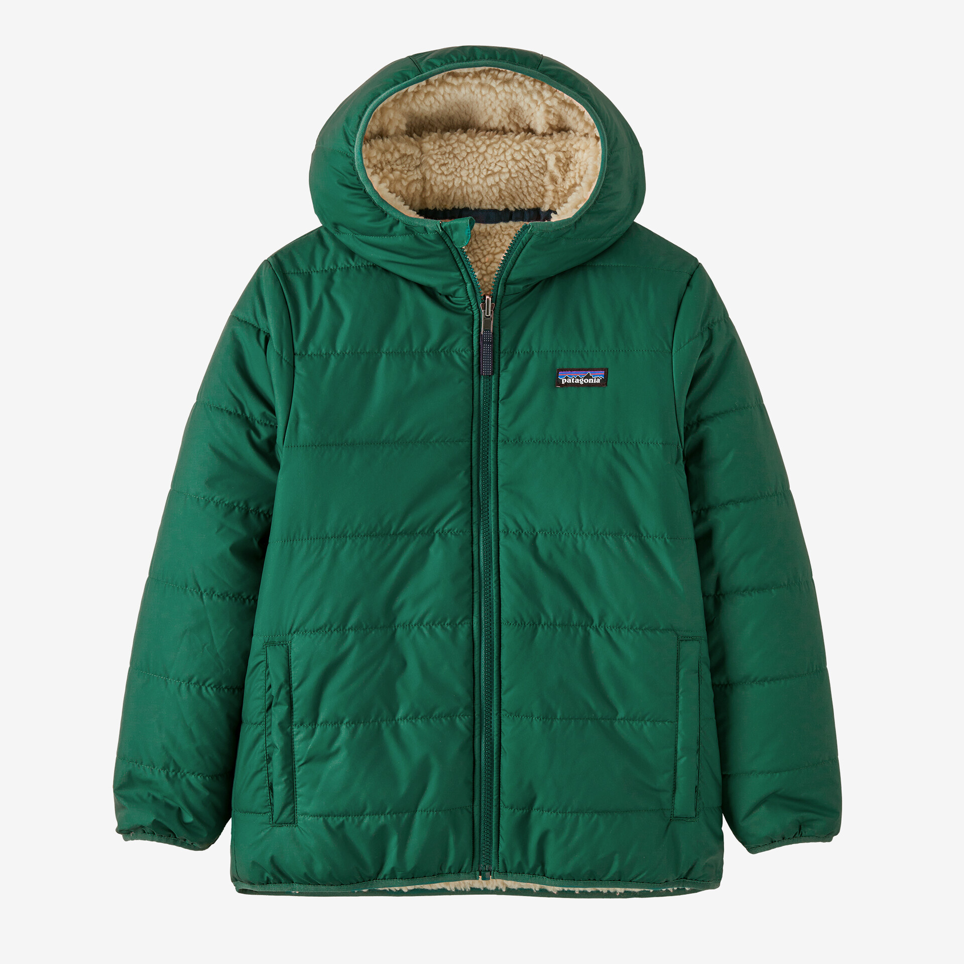 Patagonia Kids Reversible Ready Freddy Hoody - CIFG - Yellow Turtle