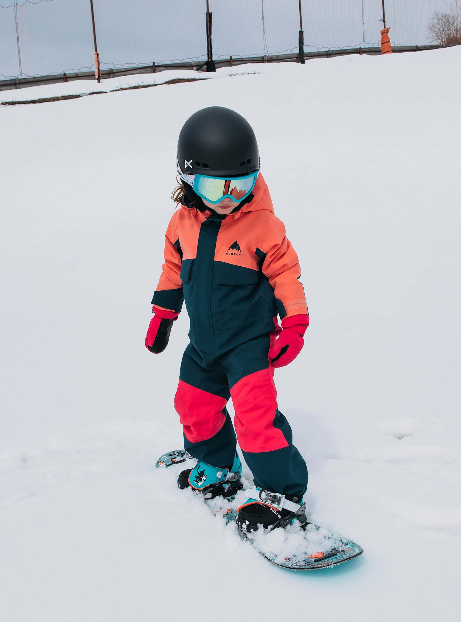 Burton 2L One Piece 2026 (Toddler) | Peach Echo/Deep Emerald - The