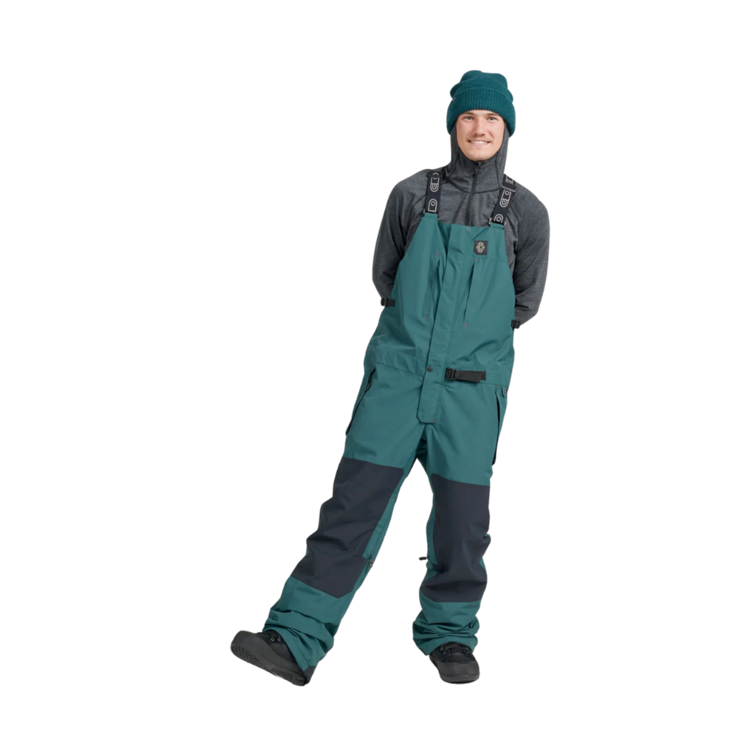Airblaster Beast Bib-Night Spruce - Industry Skate & Snow