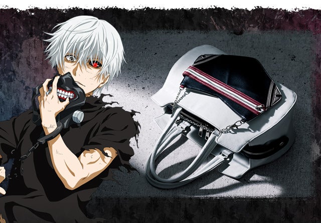 東京喰種トーキョーグールコラボの金木 研モデルのバッグをご紹介