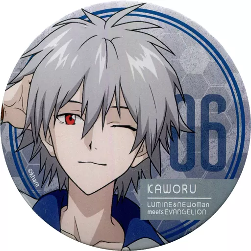 LUMINE　渚カヲル　缶バッジ 新世紀エヴァンゲリオン・キャラバッジコレクションBOX(全10種入り