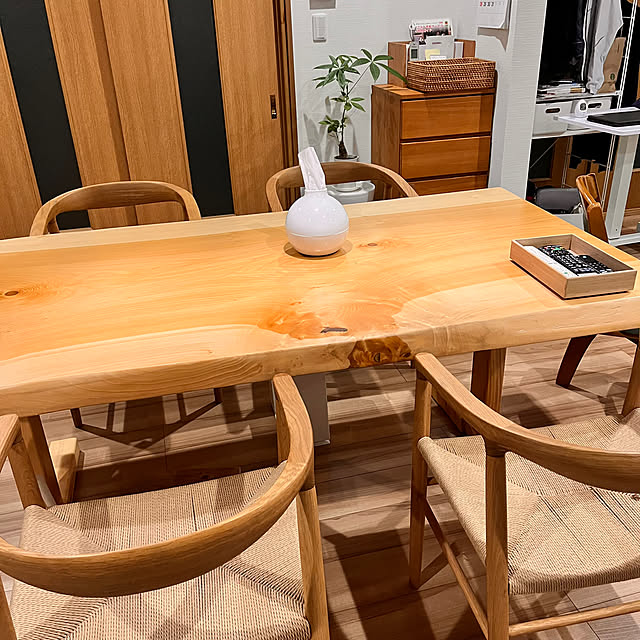 無印良品 オーク材ペーパーコードアームチェア 幅53.5×奥行49×高さ73.5