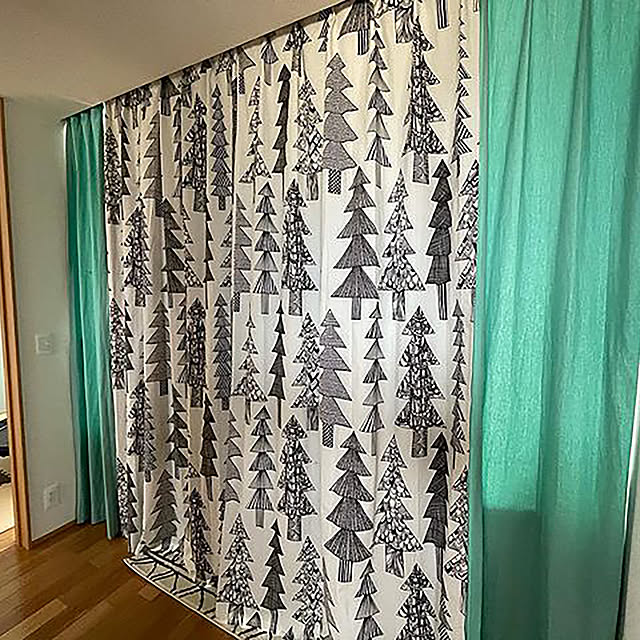 北欧カーテン マリメッコ クーシコッサ ホワイト 北欧 オーダー