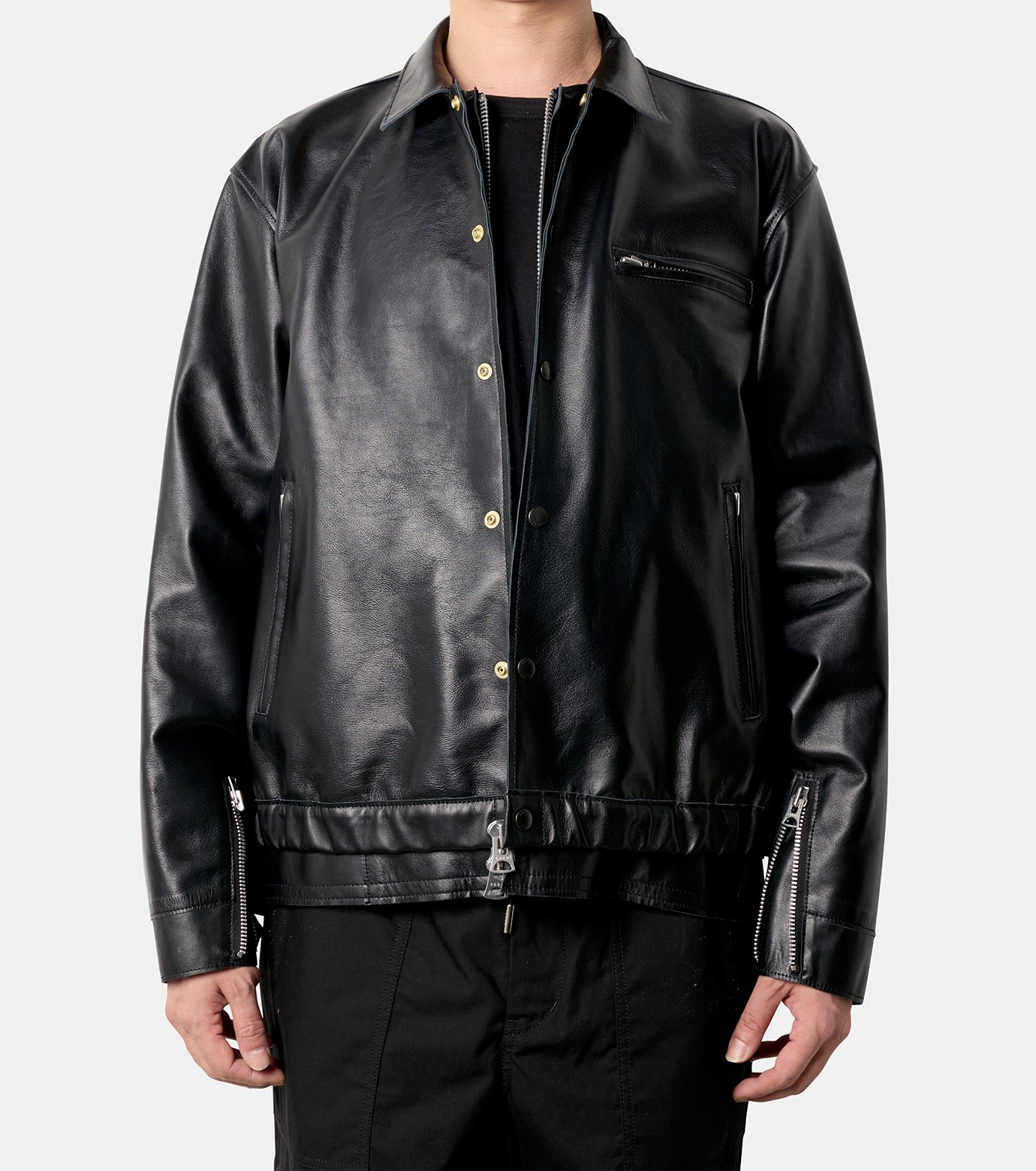 サカイ - sacai | Leather Blouson-Black-1の通販 | RESTIR リステア