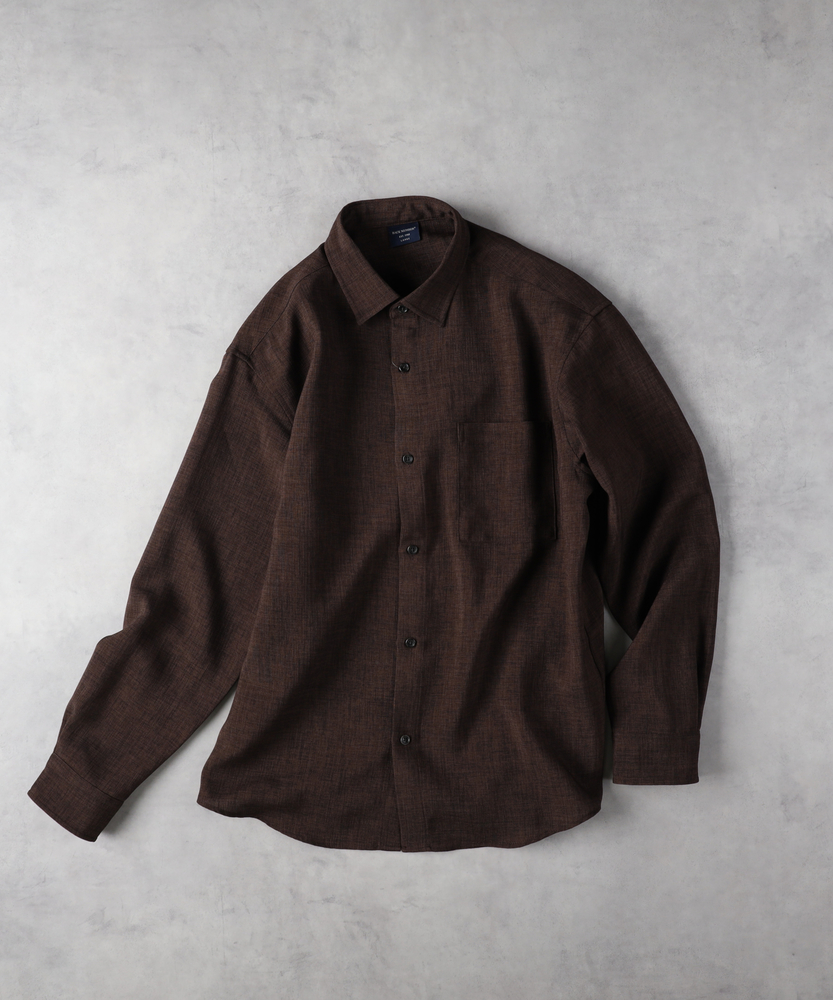 軽量・快適な着心地】レギュラーカラーロングスリーブシャツ