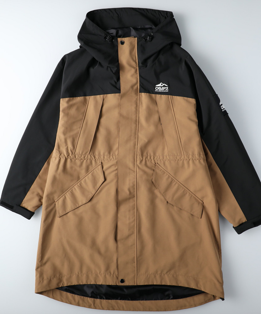 マウンテンミドルパーカー(M ブラック＊ライトベージュ): ジャケット